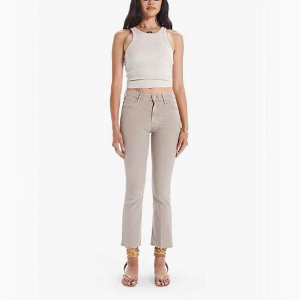 MOTHER The Insider Ankle Fray in Chalk It Up